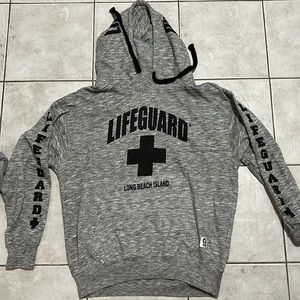LBI LIFEGUARD Hoodie in heather gray
